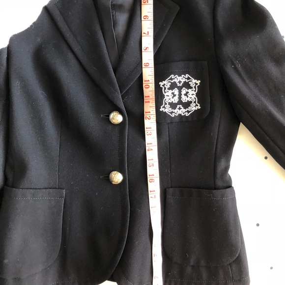 Escada Classic Black Blazer Jacket size 34 - Picture 7 of 8